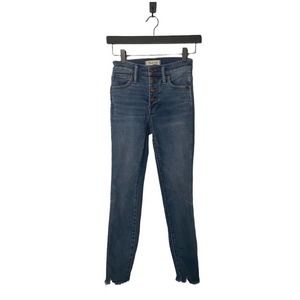 Madewell 10” High Rise Skinny Jeans Medium Wash Blue 23